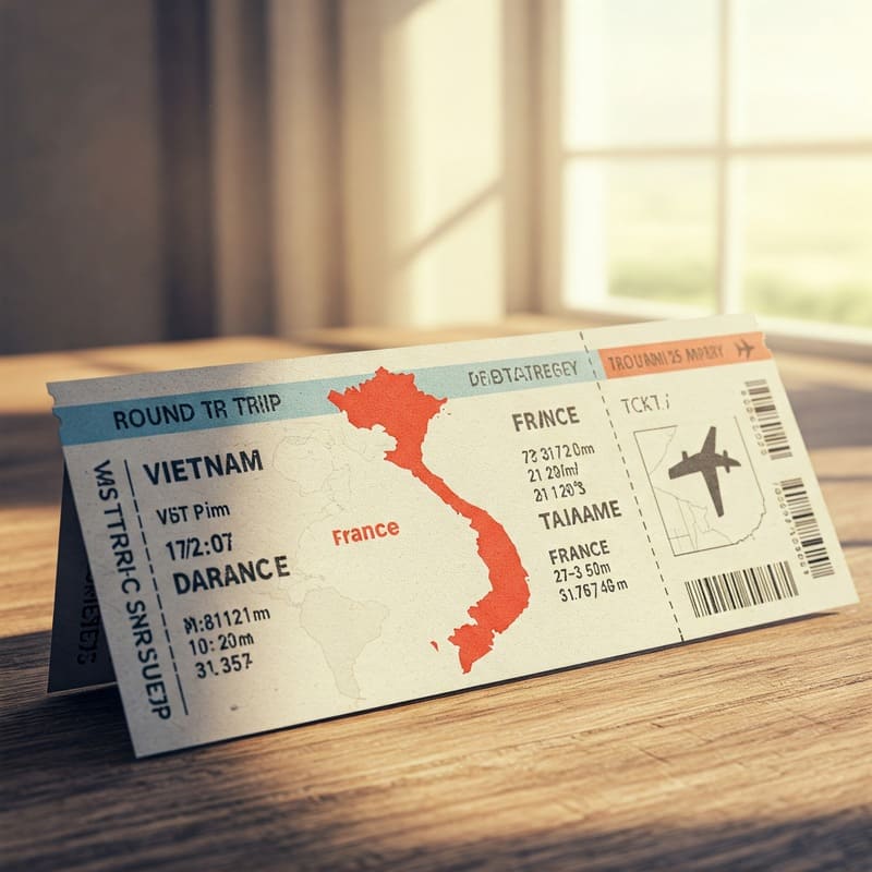 Vé máy bay khứ hồi là loại vé bao gồm cả chiều đi và chiều về trong cùng một đơn đặt vé